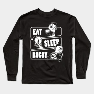 Eat Sleep Rugby - Football player Gift graphic Long Sleeve T-Shirt